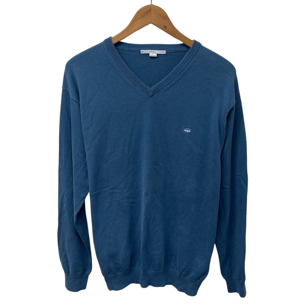 Mens Southern Tide Preppy V-neck Pullover Sweater L